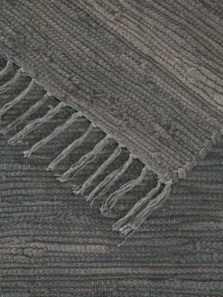 Baumwoll-Teppich, Anthrazit -Teppiche Verkaufe Froesunda BaumwollTeppich Dunkelgrau Anthrazit 170x240 wel