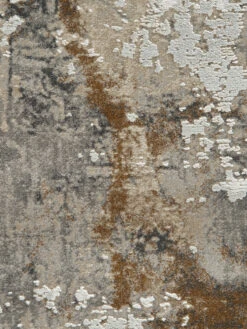 Vintage-Teppich, Taupe -Teppiche Verkaufe Garisim VintageTeppich Dunkelbeige Taupe 200rund lup