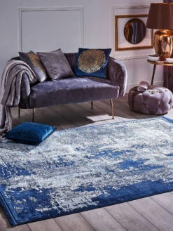 Vintage-Teppich, Royalblau -Teppiche Verkaufe Giano Vintageteppich blau Royalblau 160x230 mil3