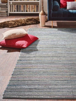 Flachgewebe-Teppich, Multi-Grey