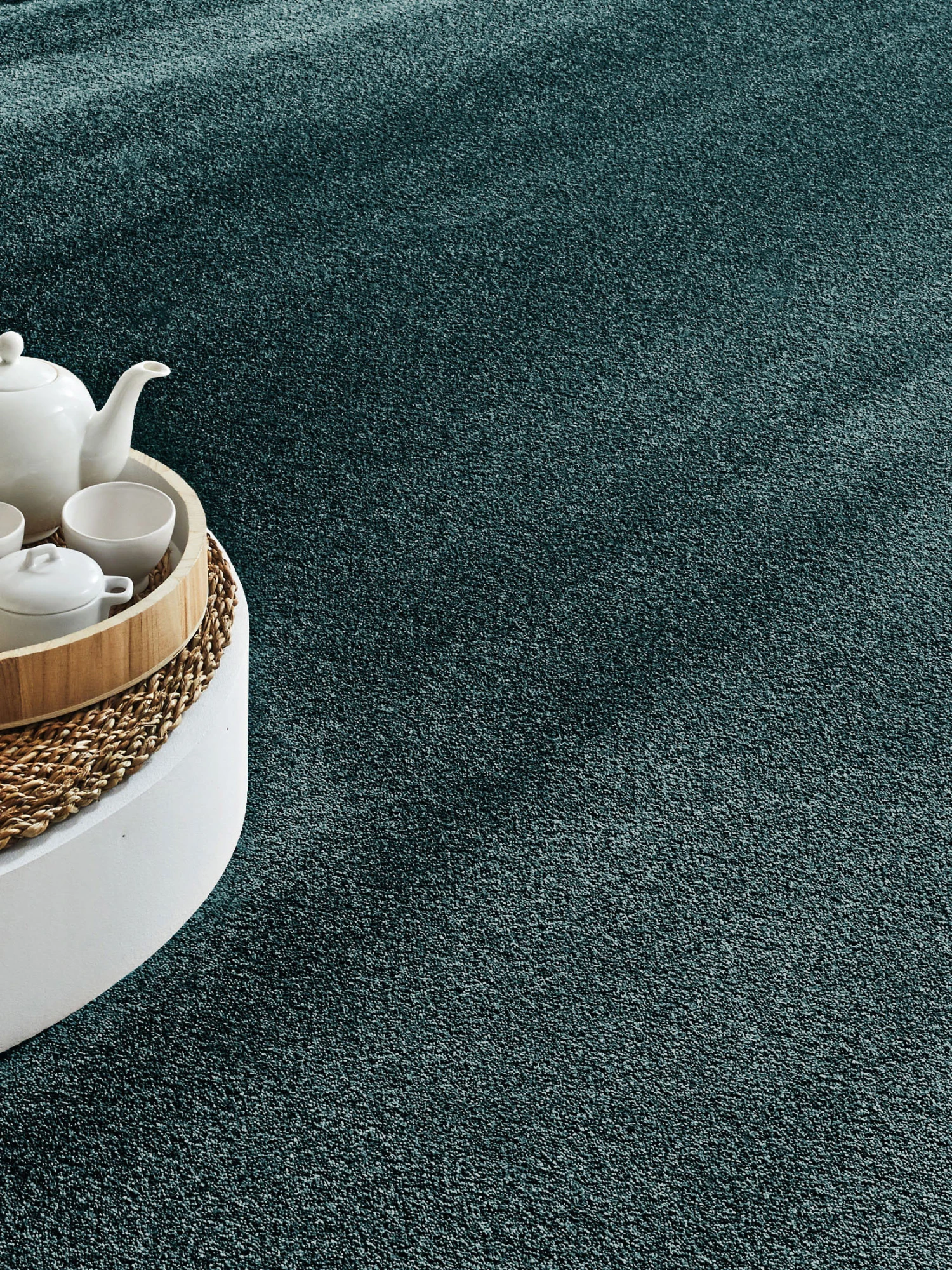 Velours-Teppichboden, Blautanne 692 3 Velours-Teppichboden, Blautanne 692