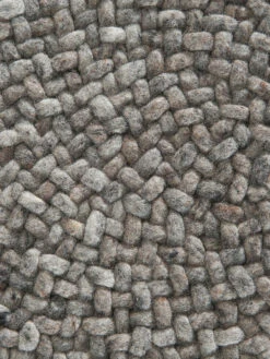 Woll-Teppich, Grey Natural -Teppiche Verkaufe Harpsund HandwebTeppich Grau GreyNatural 150rund lup