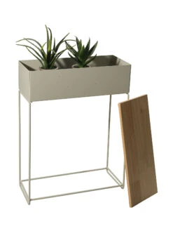 Pflanztopf, Beige -Teppiche Verkaufe HighPlants Pflanztopf Grau 18x45x60 per2