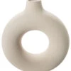 Vase, Mattweiss -Teppiche Verkaufe Hulao Vase Creme Mattweiss 22x23x232C8 per1