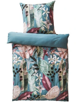 Satin-Bettwäsche, Petrol -Teppiche Verkaufe Jale Bettwaesche Mehrfarbig Petrol 135x200 pla