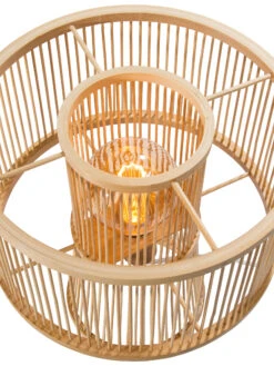 Tischleuchte, Bambus -Teppiche Verkaufe Kadoma Tischleuchte Beige Bambus 30x30x30 lup1