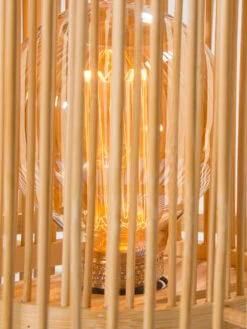 Tischleuchte, Bambus -Teppiche Verkaufe Kadoma Tischleuchte Beige Bambus 30x30x30 lup2