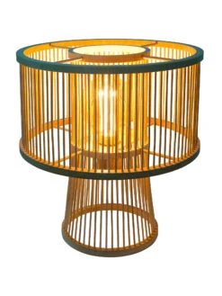 Tischleuchte, Bambus -Teppiche Verkaufe Kadoma Tischleuchte Beige Bambus 30x30x30 per1
