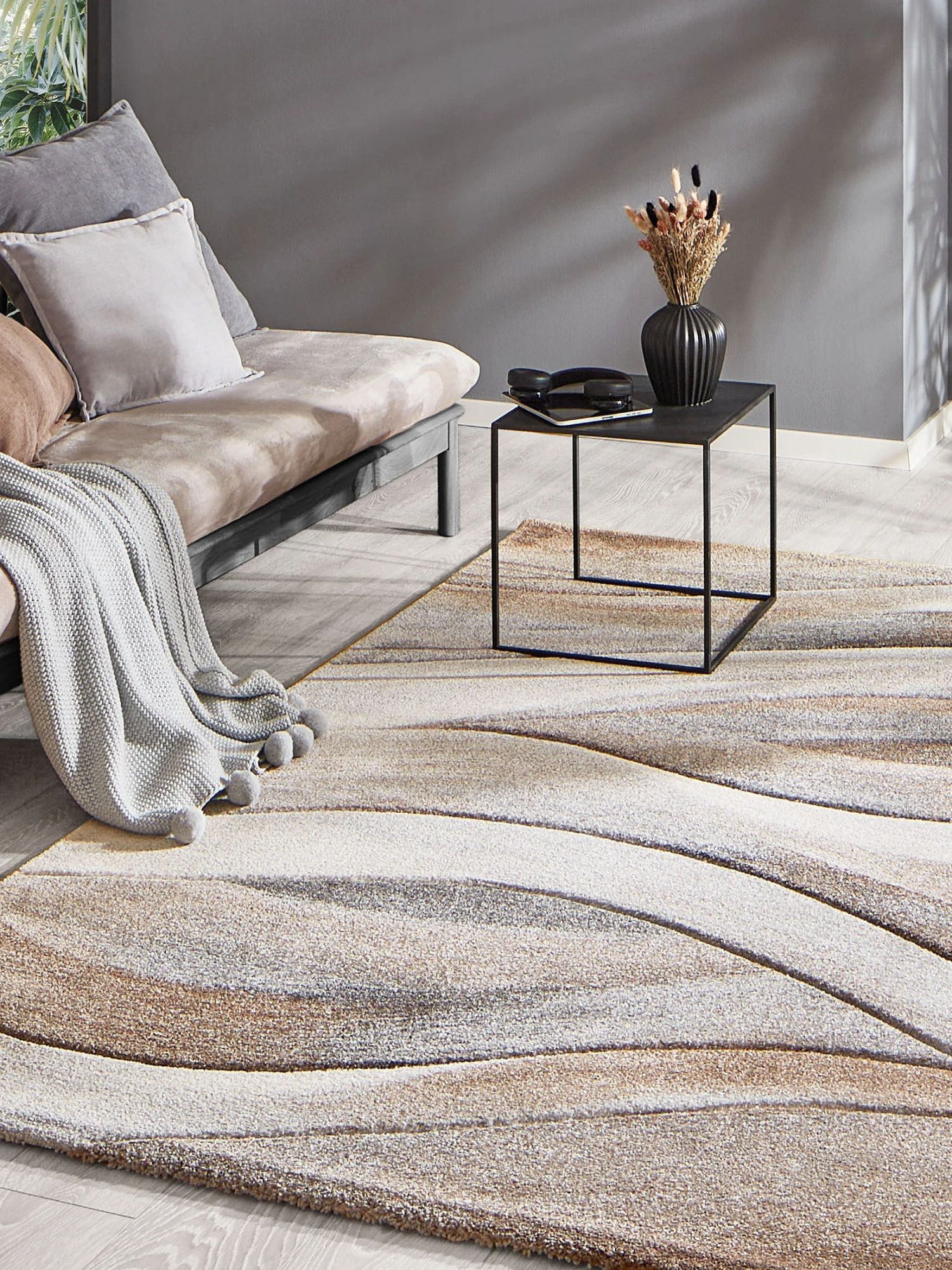 Moderner Teppich, Mandel 3 Moderner Teppich, Mandel