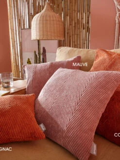 Kissen, Cognac 7 Kissen, Cognac -Teppiche Verkaufe Kalle Sofakissen mauve cognac mil2