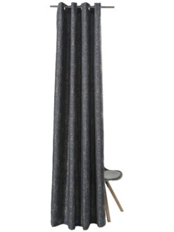 Ösenschal, Galaxy -Teppiche Verkaufe Karli Gardine Oesenschal Dunkelgrau Galaxy 140x245 pla2