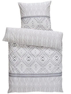 Renforcé-Bettwäsche, Offwhite -Teppiche Verkaufe Kiano Bettwaesche Weiss Offwhite 135x200 pla