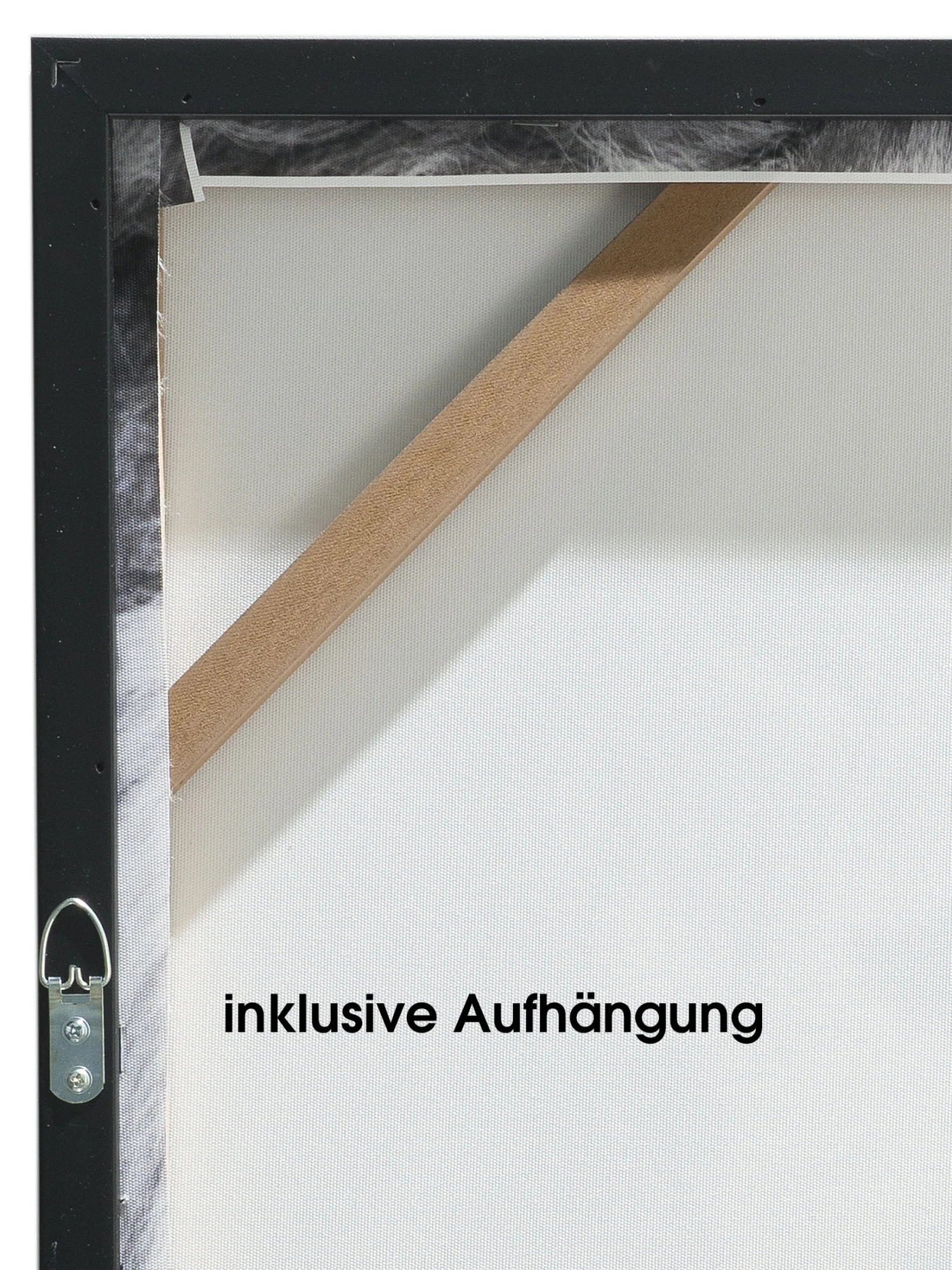 Leinwand-Druck-gerahmt, Schwarz/Grau 7 Leinwand-Druck-gerahmt, Schwarz/Grau - Image 5