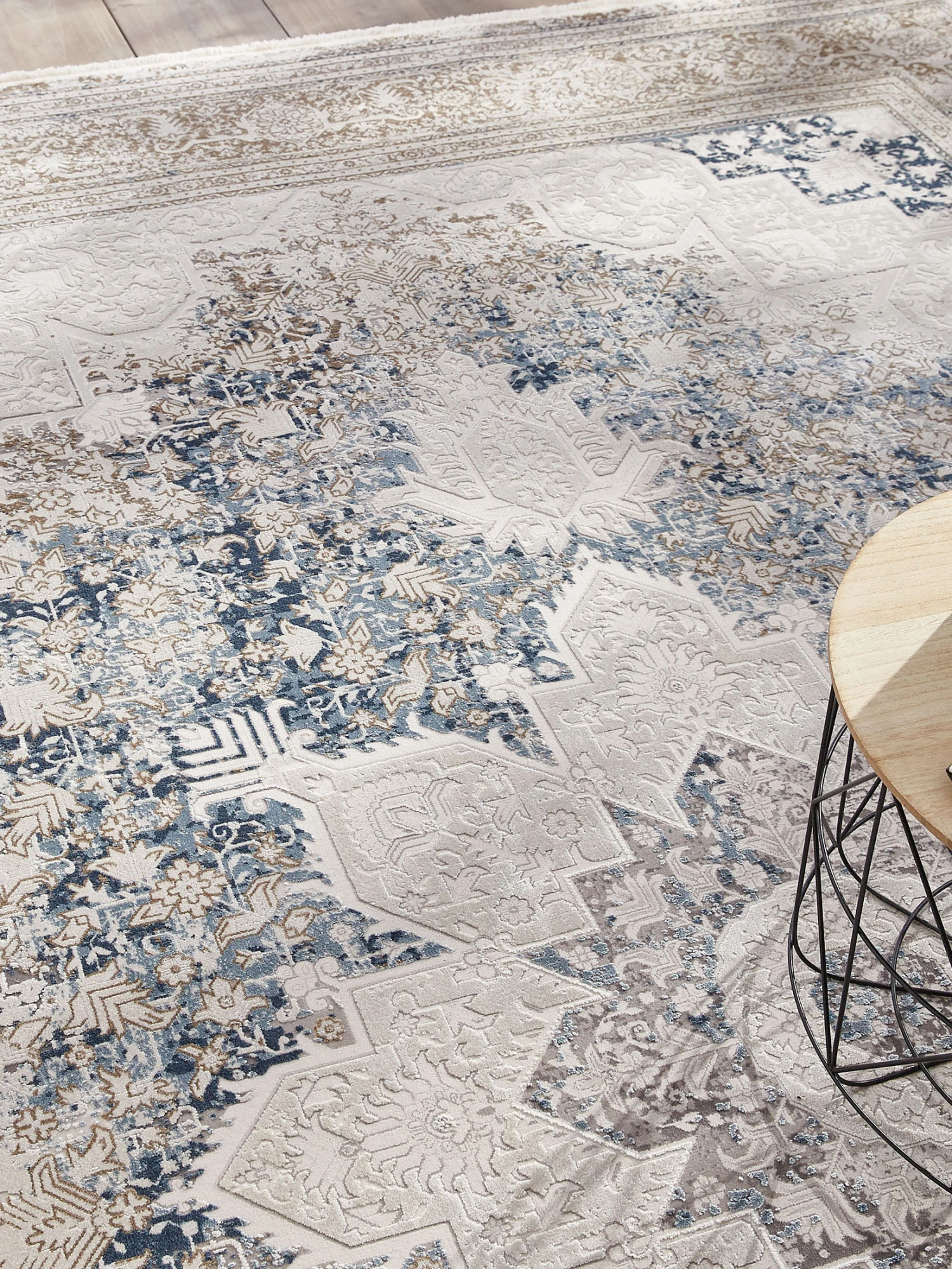 Vintage-Teppich, Bleu 4 Vintage-Teppich, Bleu - Image 2