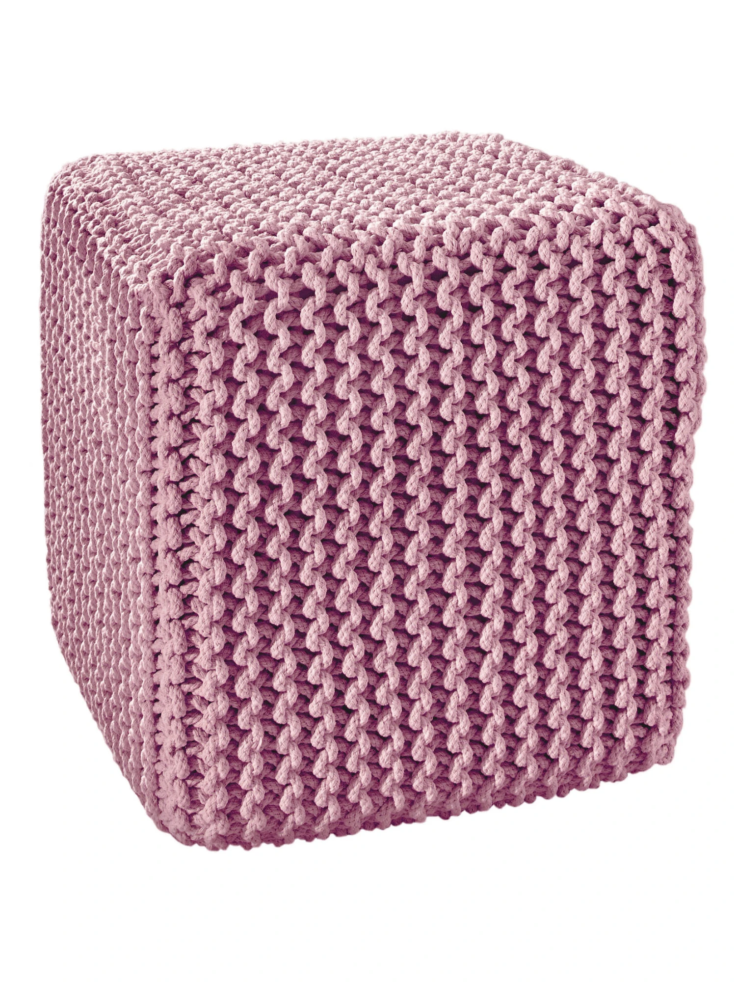 Strick-Pouf, Rose 3 Strick-Pouf, Rose