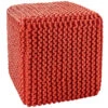 Pouf, Karmin 1 Pouf, Karmin -Teppiche Verkaufe Kiruna Sitzpouf rot karmin eckig per