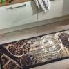 Fußmatte, Coffeebeans -Teppiche Verkaufe Kitchen Fussmatte Braun Coffeebeans 50x150 mil