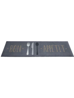 Fußmatte, Bon Appetit -Teppiche Verkaufe Kitchen Fussmatte Grau BonAppetit 50x150 per