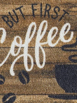 Fußmatte, Goodmorning Coffee -Teppiche Verkaufe KitchenPlus Fussmatte Braun GoodmorningCoffee 50x150 lup