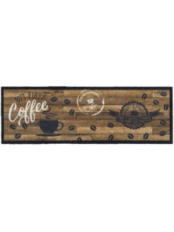 Fußmatte, Goodmorning Coffee -Teppiche Verkaufe KitchenPlus Fussmatte Braun GoodmorningCoffee 50x150 pla