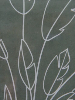 Leinwand-Druck-Glas, Grün/Weiss -Teppiche Verkaufe Kolura Druckgerahmt Gruen GruenWeiss 30x40 lup