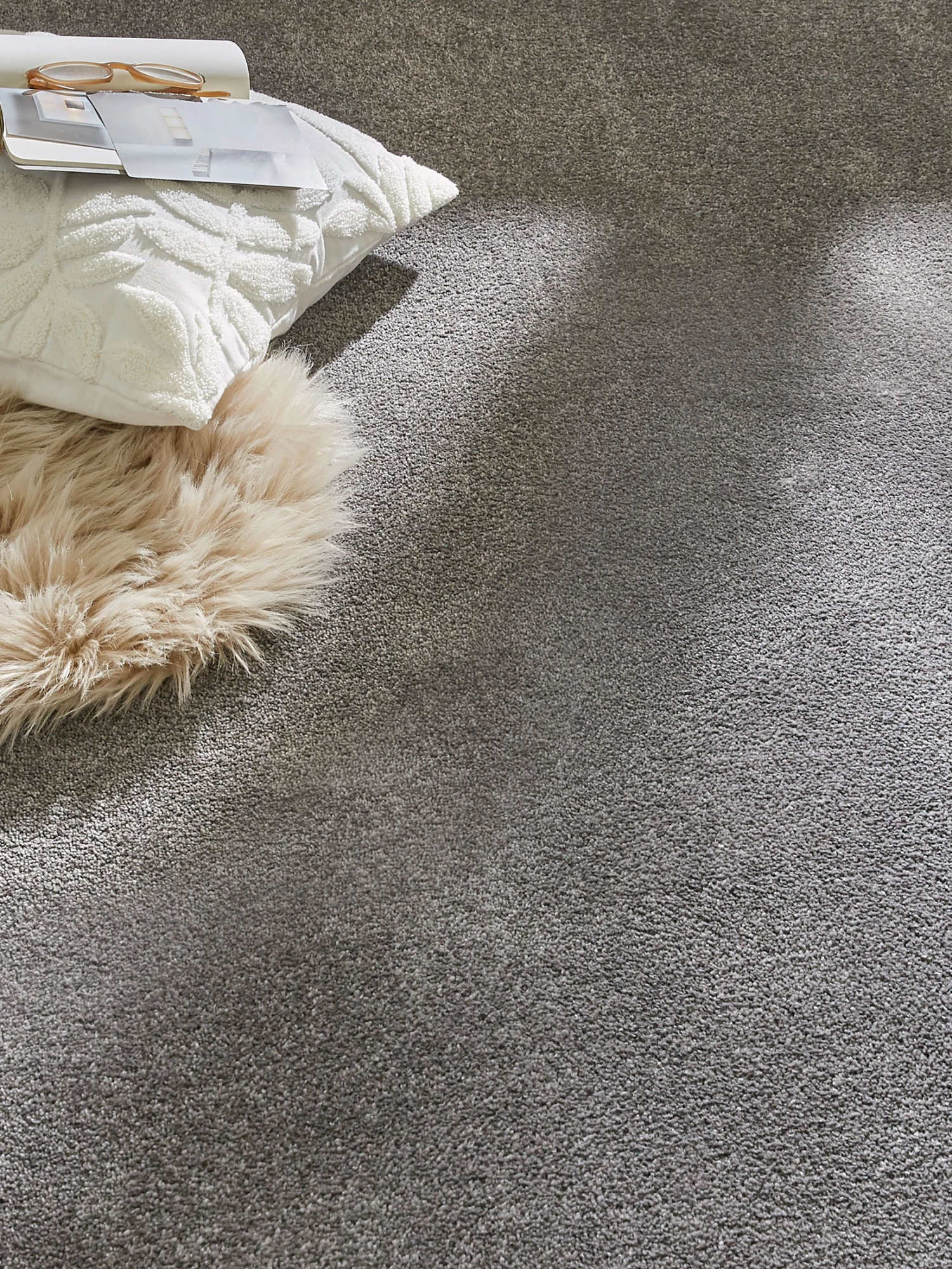 Velours-Teppichboden, Silber 77 4 Velours-Teppichboden, Silber 77 - Image 2