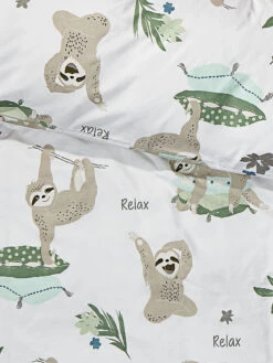 Kinderbettwäsche, Taupe 7 Kinderbettwäsche, Taupe -Teppiche Verkaufe LazyFriends Bettwaesche Beige Taupe 135x200 lup