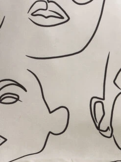 Kissen, Black/White -Teppiche Verkaufe Lenia Kissen SchwarzWeiss BlackWhite 45x45 lup