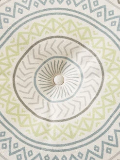 Outdoorkissen, Blau -Teppiche Verkaufe Leonora Bodenkissen Blau 60rund lup