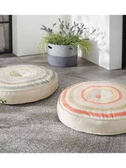 Outdoorkissen, Rosa 9 Outdoorkissen, Rosa -Teppiche Verkaufe Leonora Bodenkissen Rosa Blau 60rund mil