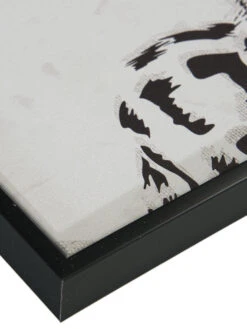 Leinwand-Druck-gerahmt, Schwarz/Weiss -Teppiche Verkaufe Leopard Druckgerahmt Schwarz SchwarzWeiss 40x50 lup2