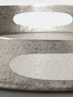 Deko-Tablett, Matt Silver -Teppiche Verkaufe Liana Schale Silber MattSilver 30x30x42C5 lup