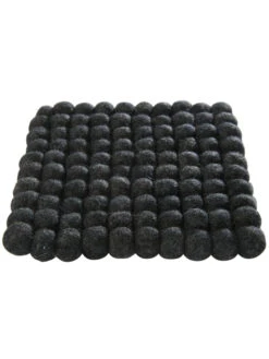 Topfuntersetzer, Black -Teppiche Verkaufe Liesta Filzkugel Untersetzer schwarz Black 20x20 fper