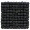 Topfuntersetzer, Black -Teppiche Verkaufe Liesta Filzkugel Untersetzer schwarz Black 20x20 pla