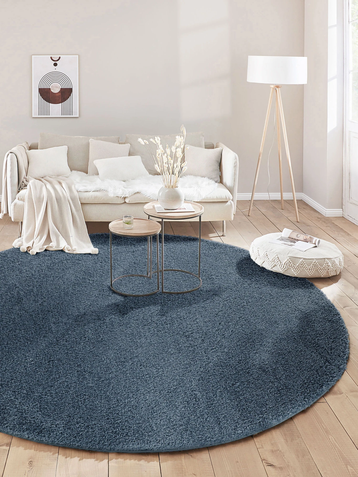 Hochflor-Teppich, Royalblau 3 Hochflor-Teppich, Royalblau