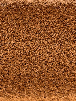Hochflor-Teppich, Cognac -Teppiche Verkaufe Lounge Langflorteppich Terracotta Cognac 200x200 lup