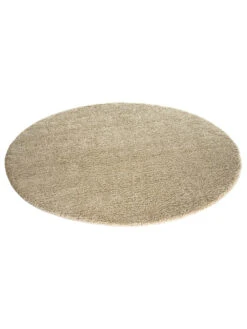 Hochflor-Teppich, Hellbeige -Teppiche Verkaufe Lounge UniTeppich Hellbeige 200rund fper