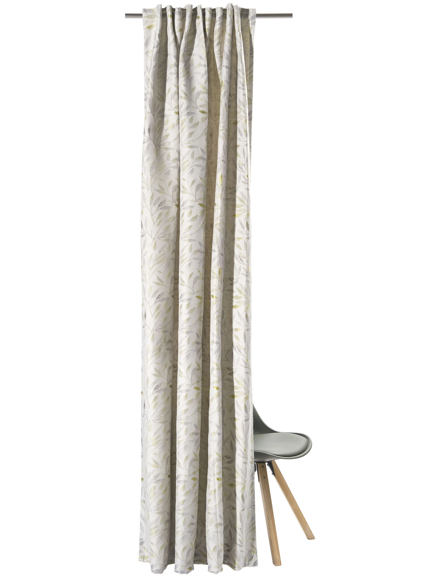 Vorhang Mit Gardinenband, Lindgrün 5 Vorhang Mit Gardinenband, Lindgrün - Image 3