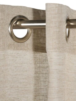 Ösenschal, Hellbraun -Teppiche Verkaufe Madox Gardine Oesenschal Hellbraun 140x245 lup1