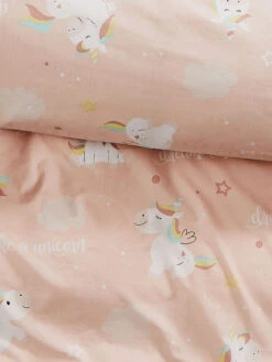 Kinderbettwäsche, Rose -Teppiche Verkaufe MagicalDreams Bettwaesche rosa Rose 135x200 lup