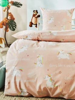 Kinderbettwäsche, Rose -Teppiche Verkaufe MagicalDreams Bettwaesche rosa Rose 135x200 mil