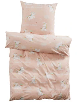 Kinderbettwäsche, Rose -Teppiche Verkaufe MagicalDreams Bettwaesche rosa Rose 135x200 pla