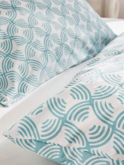 Satin-Bettwäsche, Altmint -Teppiche Verkaufe Malanda Bettwaesche Blau Altmint 135x200 spar