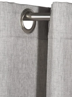 Ösenschal, Silber -Teppiche Verkaufe Malia Gardine Oesenschal hellgrau Silber 140x245 lup1