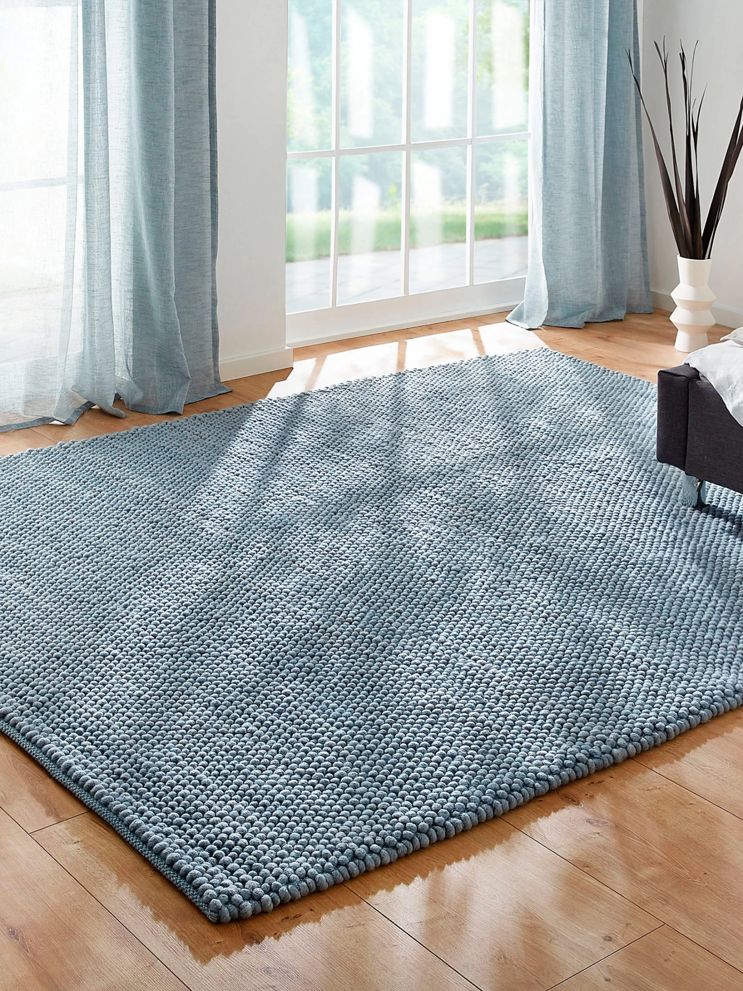 Woll-Teppich, Sky Blue 3 Woll-Teppich, Sky Blue