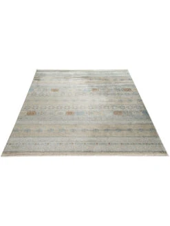 Vintage-Teppich, Blau/Gold/Silber -Teppiche Verkaufe Mamaras VintageTeppich Blau BlauGoldSilber 200x290 fper