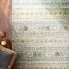 Vintage-Teppich, Blau/Gold/Silber