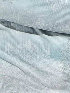 Renforcé-Bettwäsche, Eggshell Blue -Teppiche Verkaufe Mandala Bettwaesche hellblau EggschellBlue lup