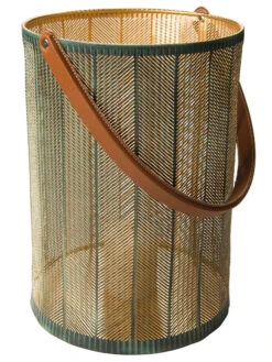 Laterne, Grün/Gold -Teppiche Verkaufe Maribel Laterne gruen GruenGold 25x25x35 per