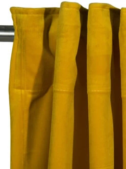 Vorhang Mit Gardinenband, Senf -Teppiche Verkaufe Marilana Gardine verdeckteSchlaufe Gelb Senf 140x245 lup1